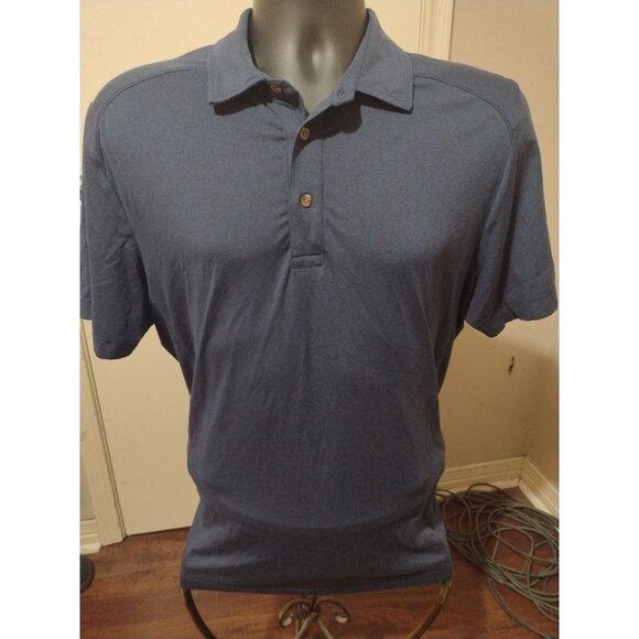 UNTUCKit Polo Shirt Adult Large L Dark Blue Short Sleeve Performance Golf Mens - Picture 1 of 10